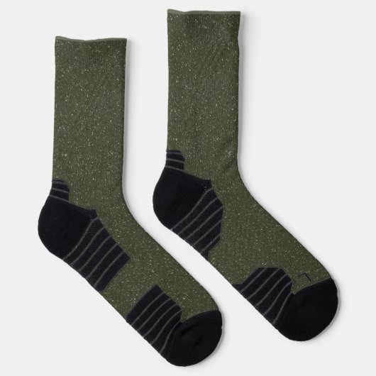 Dunkle Moss Glitzer Crew Socks - Custom Men's Bulk Socken (Rechts)