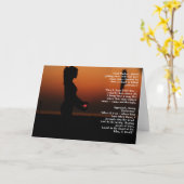 Dunkle Mutter Wiccan Beileids-Karte Karte (Gelbe Blume)