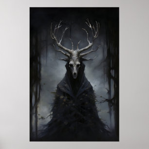 Dunkle mystische Kreatur Dark Academia, Dunkel Poster