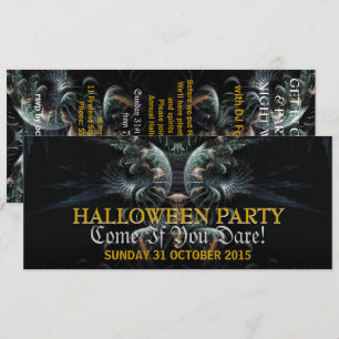 Dunkle Nacht Engel Halloween-Party-Einladung Einladung