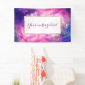 Dunkle Nacht Gradient Galaxy Glows Zodiac Starry S Banner (Insitu)