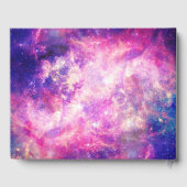 Dunkle Nacht Gradient Galaxy Glows Zodiac Starry S Gästebuch (Rückseite)