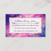 Dunkle Nacht Gradient Galaxy Glows Zodiac Starry S Treuekarte (Rückseite)