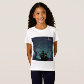 Dunkle Nacht | Halloween | Spuk Haus T-Shirt (Vorne ganz)