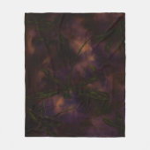 Dunkle Nacht Libelle Feuer Fleecedecke (Vorderseite)