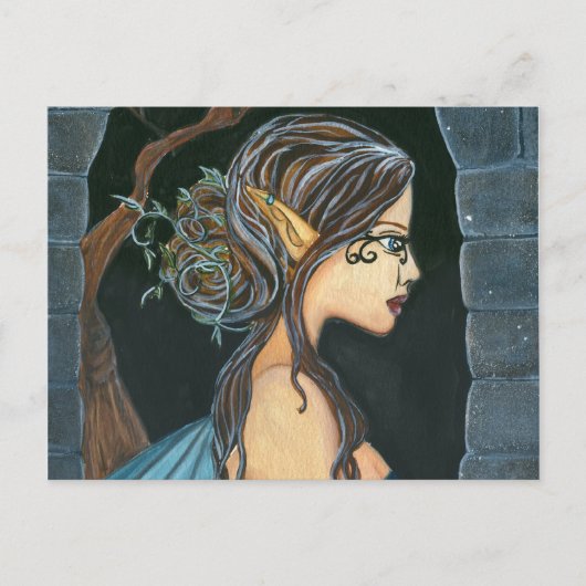 dunkle Nacht Postkarte (Vorderseite)