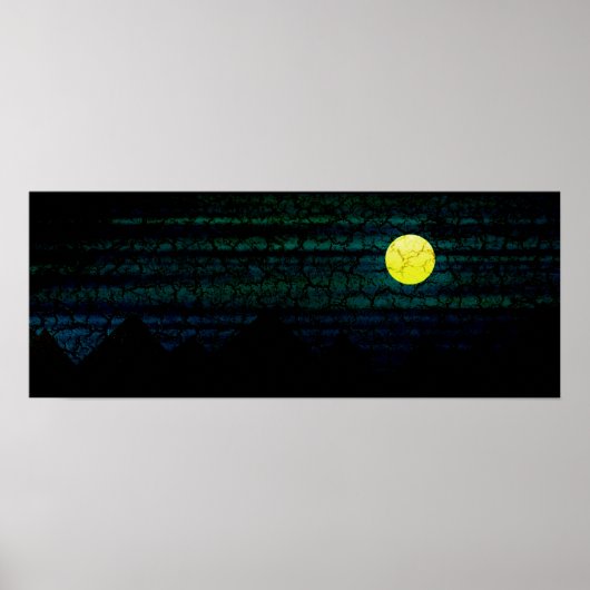 Dunkle Nacht Vollmond Poster (Vorne)