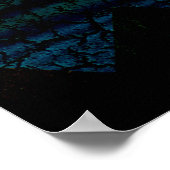 Dunkle Nacht Vollmond Poster (Ecke)