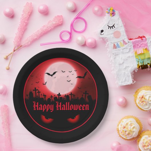 Dunkle Nachtbeobachter Pappteller (Party)