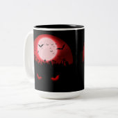 Dunkle Nachtbeobachter Zweifarbige Tasse (Vorderseite Links)