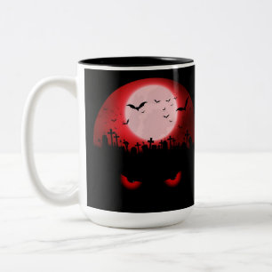 Dunkle Nachtbeobachter Zweifarbige Tasse