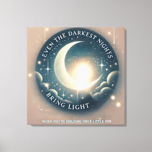 Dunkle Nächte AI Kunst Leinwanddruck (Vorderseite)