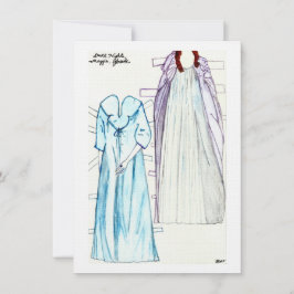 Dunkle Nächte Leinenpapier Puppentheater für Maggi Einladung