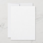 Dunkle Nächte Leinenpapier Puppentheater für Maggi Einladung (Rückseite)