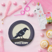 Dunkle nächtliche Mondlicht-Falsche Kegelpapierpla Pappteller (Party)