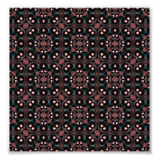 Dunkle nahtlose, gemoetrische Druckmosaik Fotodruck (Vorne)