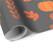 Dunkle nahtlose Verpackung Papier: Gemütliche Fall Geschenkpapier (Rolleneckpunkt)