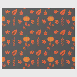 Dunkle nahtlose Verpackung Papier: Gemütliche Fall Geschenkpapier