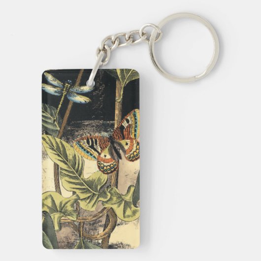 Dunkle Naturlandschaft durch Vision Studio Schlüsselanhänger (Rückseite)