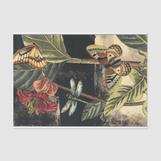 Dunkle Naturlandschaft durch Vision Studio Seidenpapier (Vorderseite)