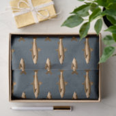 Dunkle Nautical-Serie Design 2 Seidenpapier (Geschenk)