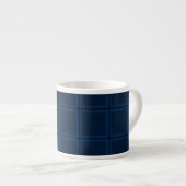 Dunkle Navy Blue Custom Single anfänglich gestreif Espressotasse (Vorderseite Rechts)
