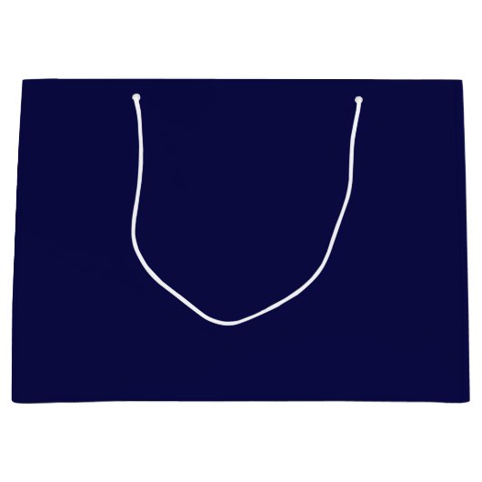 Dunkle Navy Blue solide minimalistisch Große Geschenktüte (Vorderseite)