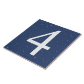 Dunkle Navy Blue Staright House Nummer 4 Vier Fliese (Seite)