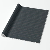 Dunkle Navy Jet Stream Streifen Geschenkpapier (Ungerollt)