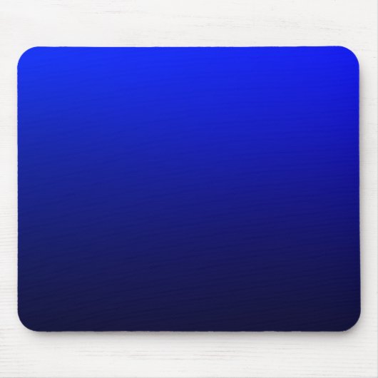Dunkle Navy Mitternacht Blue Ombre Gradient Mousepad (Vorne)