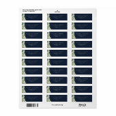 Dunkle Navy Snowberry+Eukalyptus-Rücksendeadresse (Vorne)
