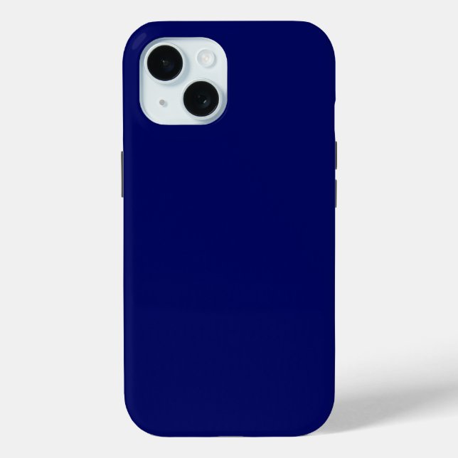 Dunkle Navy Solid Color Case-Mate iPhone Hülle (Back)