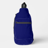 Dunkle Navy Solid Color Crossbody Bag (Vorderseite)