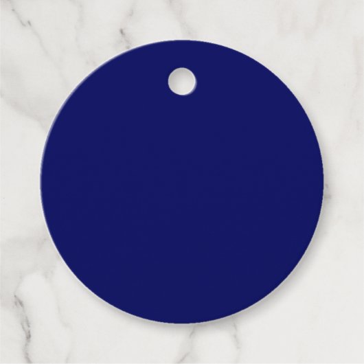 Dunkle Navy Solid Color Geschenkanhänger (Vorderseite)