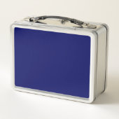 Dunkle Navy Solid Color Metall Brotdose (Rückseite)