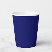 Dunkle Navy Solid Color Pappbecher (Links)