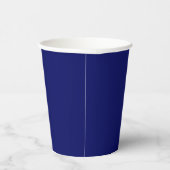 Dunkle Navy Solid Color Pappbecher (Rechts)