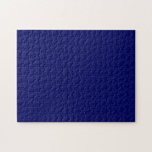 Dunkle Navy Solid Color Puzzle (Horizontal)