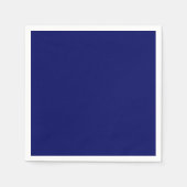 Dunkle Navy Solid Color Serviette (Vorderseite)