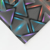 Dunkle Neon-Geometrie-Decke Fleecedecke (Ecke)