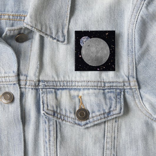 Dunkle oder ferne Seite des Mond Sternenhimmel Button (Beispiel)