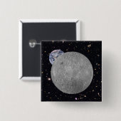 Dunkle oder ferne Seite des Mond Sternenhimmel Button (Vorne & Hinten)