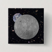 Dunkle oder ferne Seite des Mond Sternenhimmel Button (Vorderseite)