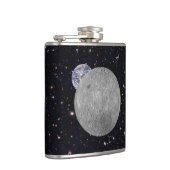 Dunkle oder ferne Seite des Mond Sternenhimmel Flachmann (Rechts)