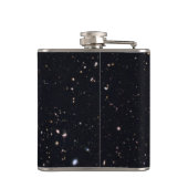 Dunkle oder ferne Seite des Mond Sternenhimmel Flachmann (Rückseite)