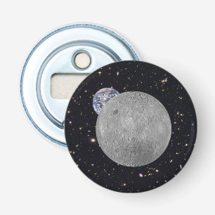Dunkle oder ferne Seite des Mond Sternenhimmel Flaschenöffner