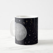 Dunkle oder ferne Seite des Mond Sternenhimmel Kaffeetasse (Vorderseite Links)