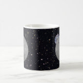 Dunkle oder ferne Seite des Mond Sternenhimmel Kaffeetasse (Mittel)