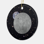 Dunkle oder ferne Seite des Mond Sternenhimmel Keramikornament (Links)