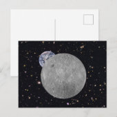 Dunkle oder ferne Seite des Mond Sternenhimmel Postkarte (Vorne/Hinten)